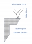 Preview: Taubenspike SAFA PP 04-40-X, 4-reihig, 50 cm lang, aus Edelstahl & Polycarbonat